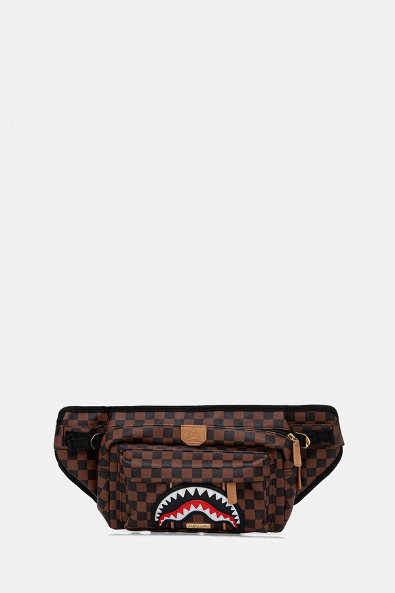 Sprayground marsupio stampa all-over marrone 910B8000NSZ