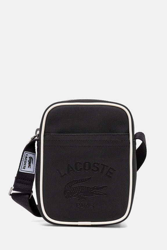 Lacoste saszetka nie mieści A4 czarny NU4964UO