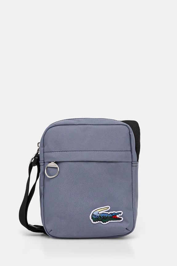 Lacoste saszetka nie mieści A4 niebieski NU5143HN