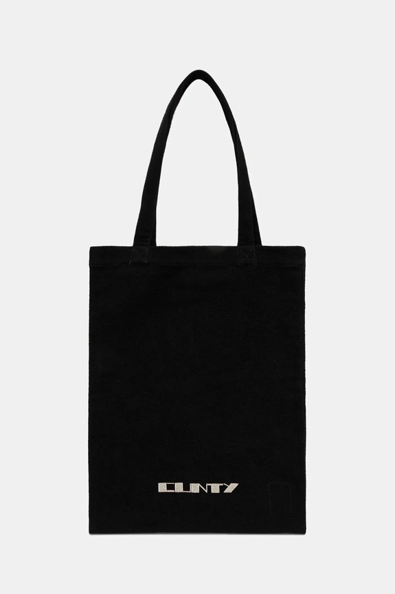 Bavlnená taška Rick Owens DRKSHDW Shopper nášivka čierna DA02E7431.BMOEM6