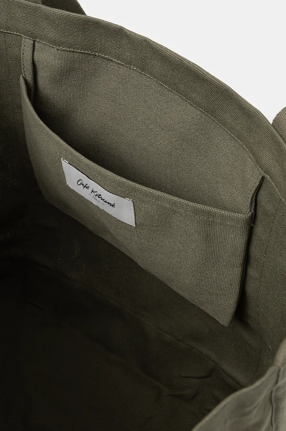 Café Kitsuné torba bawełniana Tote CKNU05101WW9001 zielony