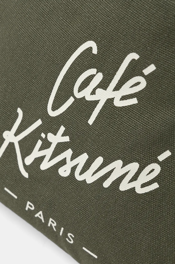 Café Kitsuné torebka bawełniana Mini Tote zielony PU05106WW9001