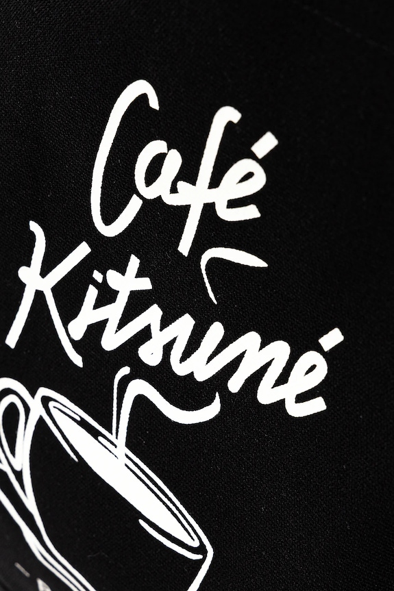 Café Kitsuné torba bawełniana Coffee Cup Tote czarny CKMU05102WW9001