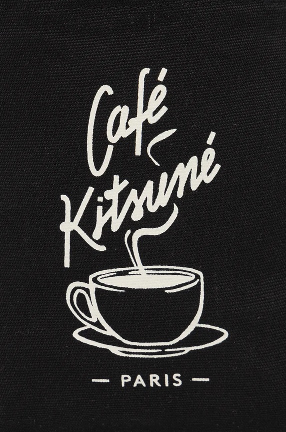 Café Kitsuné cotton bag Coffee Cup Mini Tote black CKNU05107WW9001