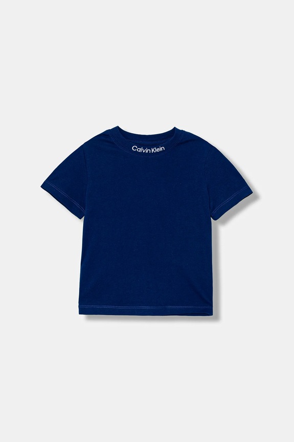 Calvin Klein Jeans t-shirt bawełniany dziecięcy 2-pack IB0IB02529.128.170.9BYA granatowy