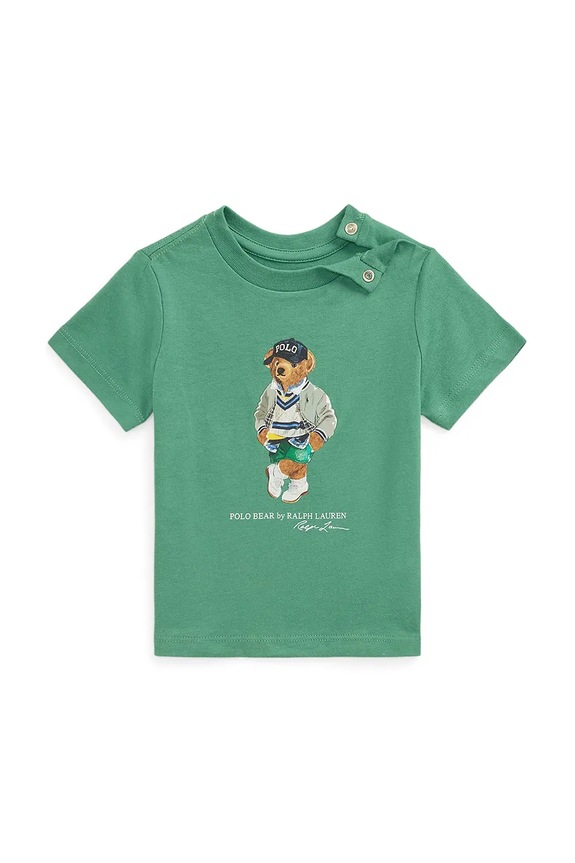 Polo Ralph Lauren t-shirt okrągły zielony 320973121001