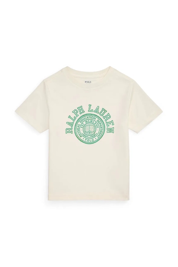 Polo Ralph Lauren tricou din bumbac print alb 322971317001