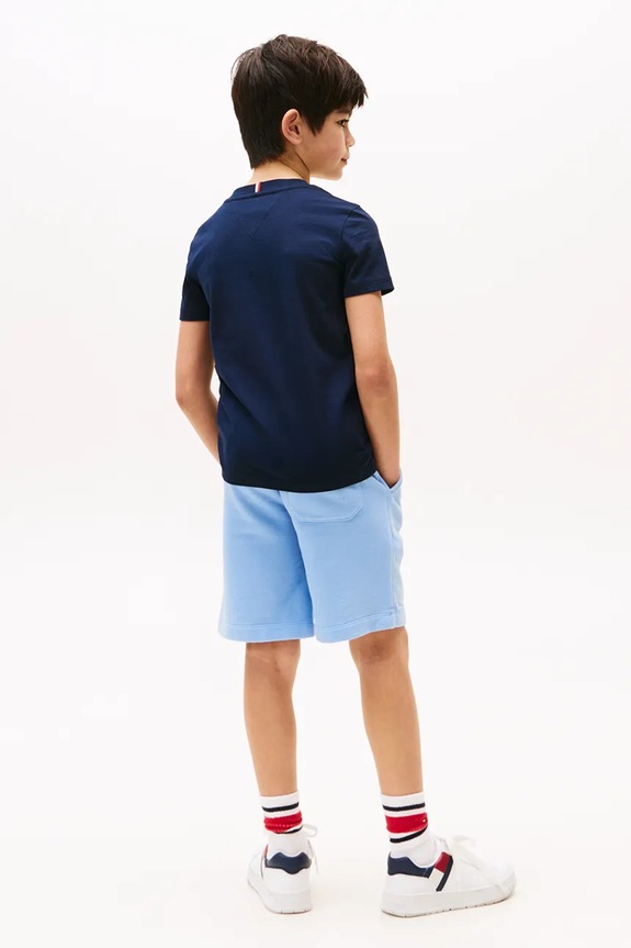 Tommy Hilfiger t-shirt in cotone per bambini blu navy KB0KB09725.128.176.9BYA