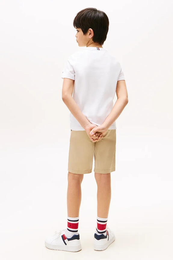Tommy Hilfiger t-shirt bawełniany dziecięcy biały KB0KB09800.9BYA