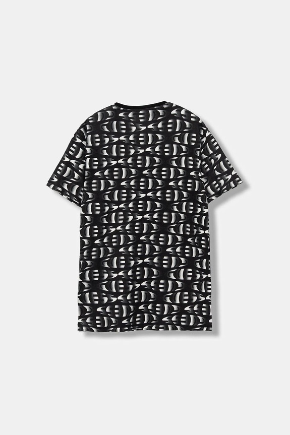 Παιδικό βαμβακερό μπλουζάκι Guess L5YI05.K8HM4.9BYA μαύρο AW25