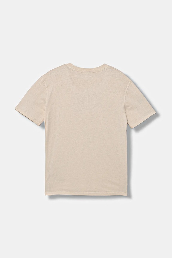 Guess t-shirt bawełniany dziecięcy L5YI31.I3Z14.9BYA beżowy AW25