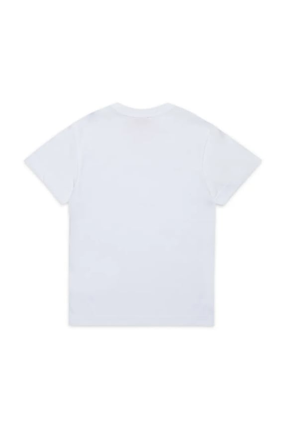 Dječja pamučna majica kratkih rukava Diesel TADJUSTK14 T-SHIRT J02475.00YI9 bijela SS26