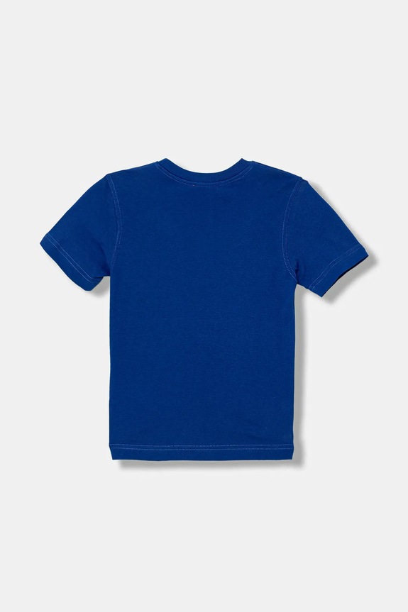 Dječja pamučna majica kratkih rukava Diesel TADJUSTK14 T-SHIRT J02475.00YI9 plava SS26