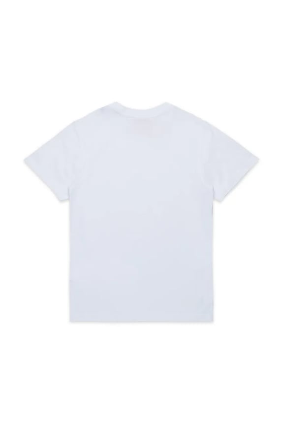 Dječja pamučna majica kratkih rukava Diesel TXDIEGO T-SHIRT J02501 bijela SS26