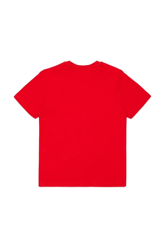 Diesel tricou de bumbac pentru copii TXDIEGO T-SHIRT J02501 rosu SS26