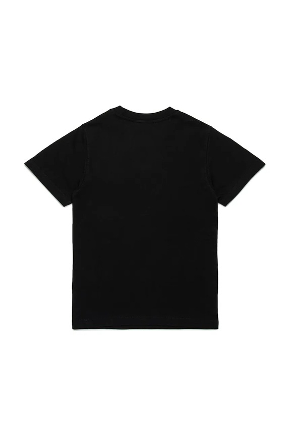 Dječja pamučna majica kratkih rukava Diesel TXDIEGO T-SHIRT J02501 crna SS26