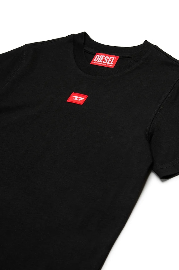 Dječaci Dječja pamučna majica kratkih rukava Diesel TXDIEGO T-SHIRT J02501 crna