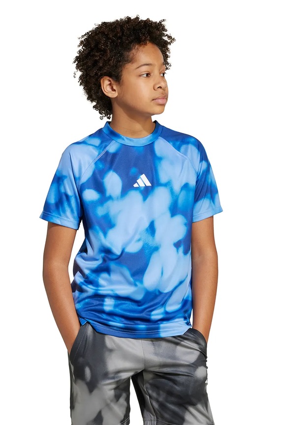 adidas t-shirt dziecięcy pozostałe niebieski JM3780