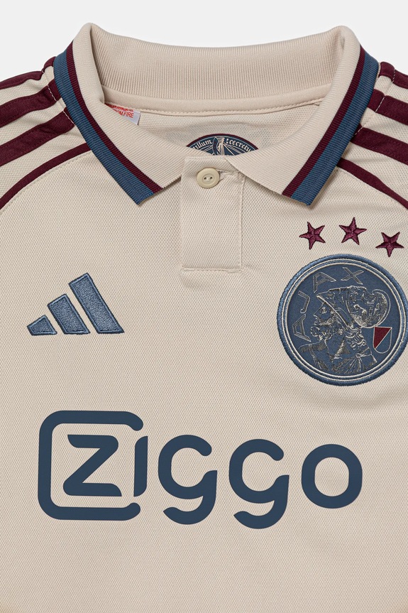 Chłopiec adidas Performance polo dziecięce AJAX JI9572 beżowy