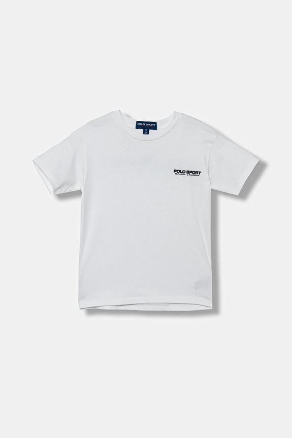 Polo Ralph Lauren t-shirt bawełniany dziecięcy okrągły biały 323P01532002