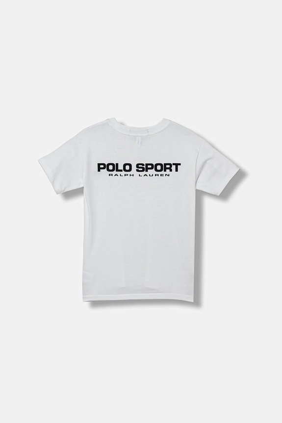 Polo Ralph Lauren t-shirt bawełniany dziecięcy 323P01532002 biały AW25
