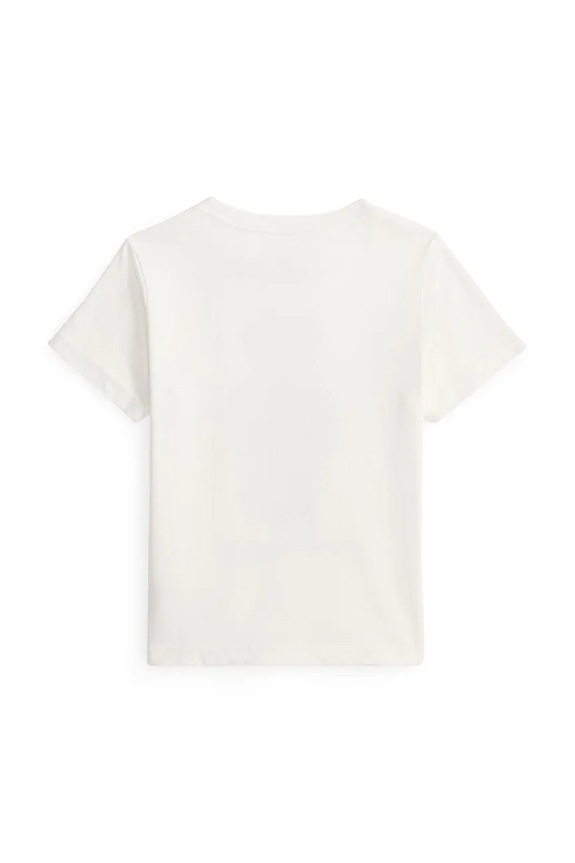 Παιδικό βαμβακερό μπλουζάκι Polo Ralph Lauren 322P00508001 λευκό SS26