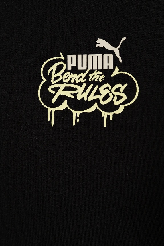 Chłopiec Puma t-shirt bawełniany dziecięcy MID90s Graphic Tee II B 688465. czarny