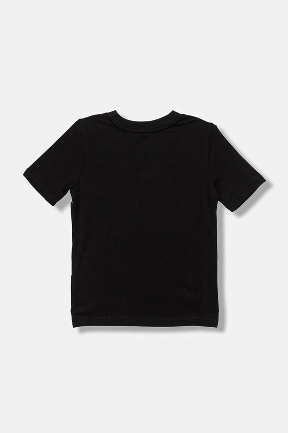 Παιδικό βαμβακερό μπλουζάκι Puma ESS BLOCK Small Logo Tee B 689120. μαύρο AW25
