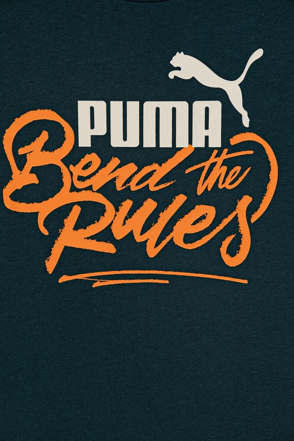 Băieți Puma tricou de bumbac pentru copii MID90s Graphic Tee III B 688472. verde