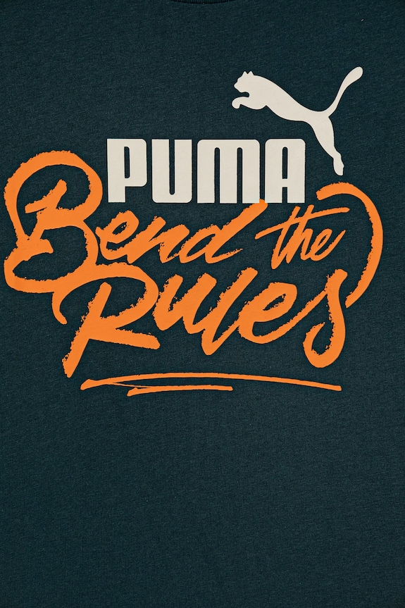 Băieți Puma tricou de bumbac pentru copii MID90s Graphic Tee III B 688472. verde
