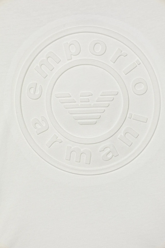 Băieți Emporio Armani tricou de bumbac pentru copii EB000500.AF14503 alb