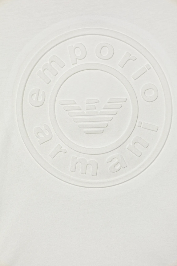 Băieți Emporio Armani tricou de bumbac pentru copii EB000500.AF14503 alb