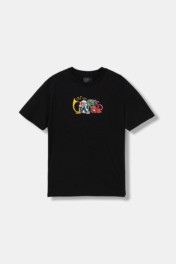 Vans t-shirt bawełniany dziecięcy Vans Good Baddy SS nadruk czarny VN000PY7BLK1