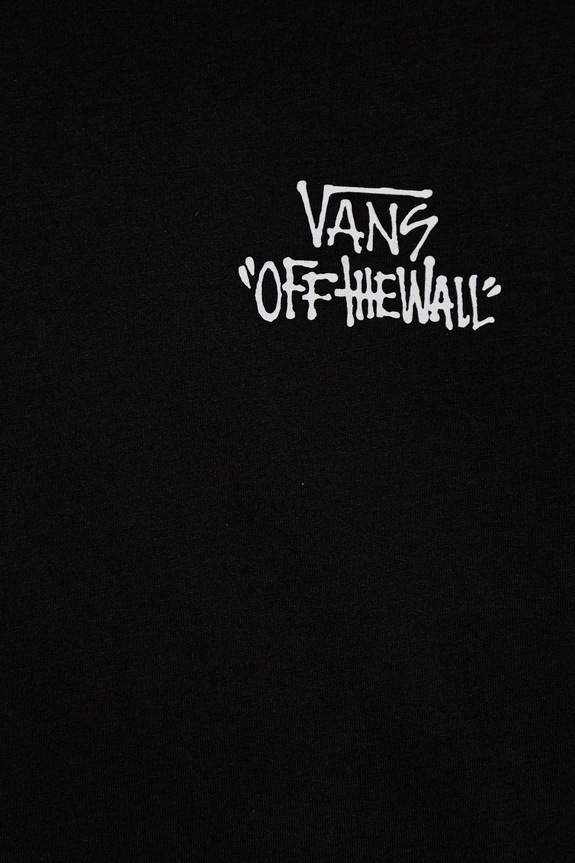 Chłopiec Vans t-shirt bawełniany dziecięcy Stomper SS VN000Q02BLK1 czarny