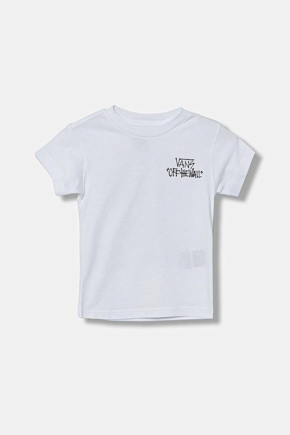 Detské bavlnené tričko Vans Stomper SS VN000Q02WHT1 biela AW25