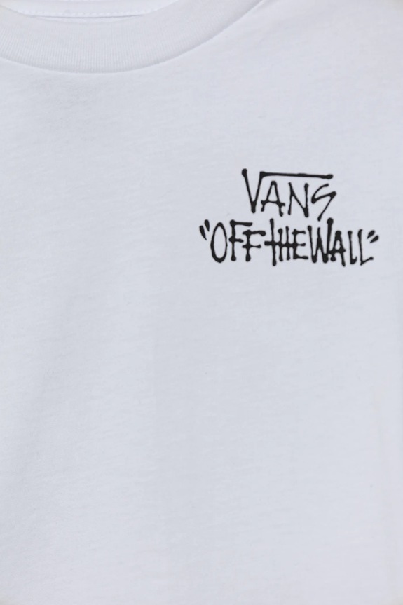 Chlapec Detské bavlnené tričko Vans Stomper SS VN000Q02WHT1 biela