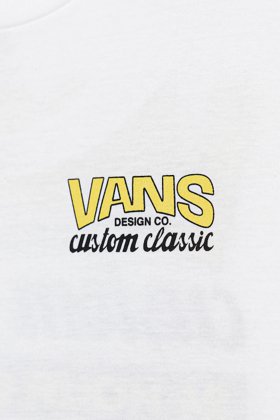 Αγορίστικα Παιδικό βαμβακερό μπλουζάκι Vans Shop Front SS VN000R02WHT1 λευκό