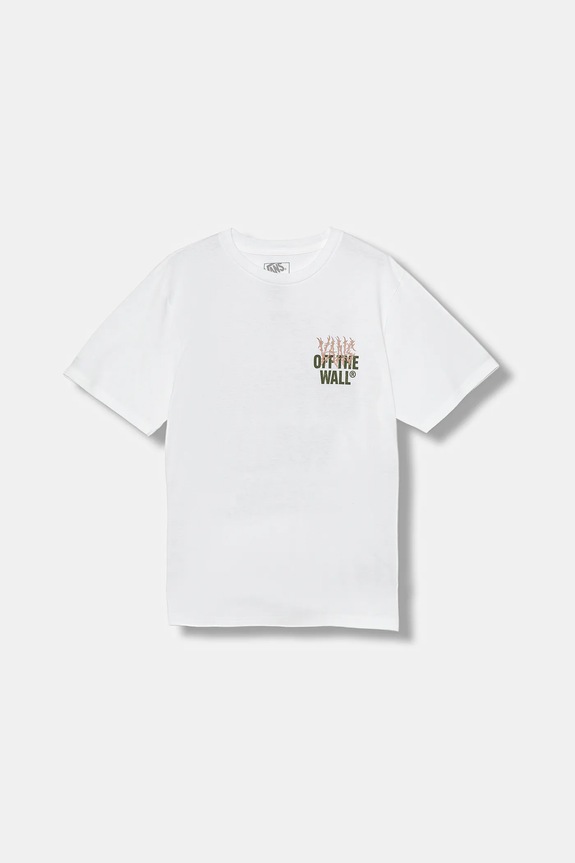 Vans gyerek póló Metal Wall SS VN000R03WHT1 fehér AW25