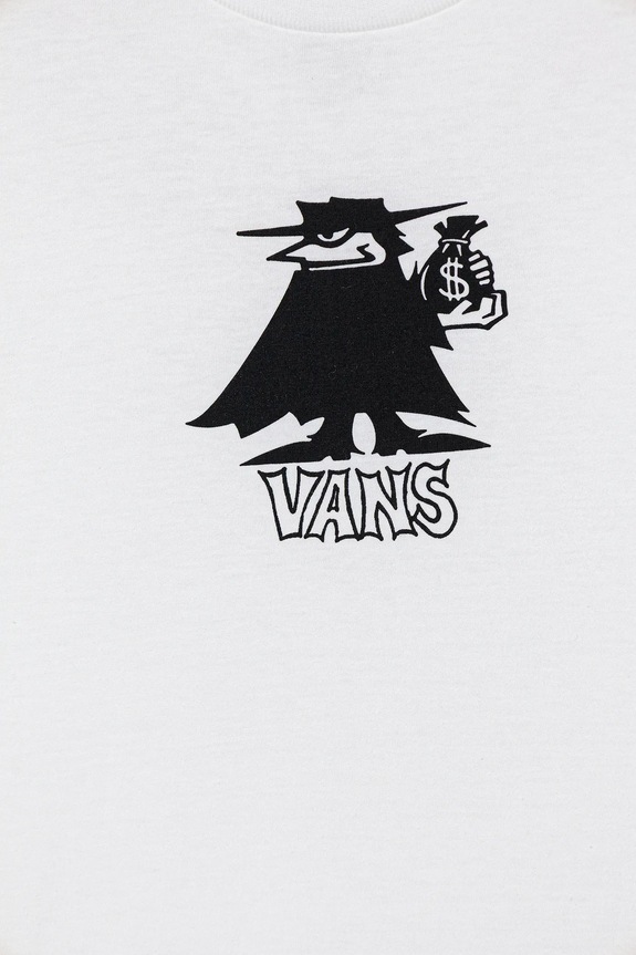 Αγορίστικα Παιδικό βαμβακερό μπλουζάκι Vans Classified SS VN000R05WHT1 λευκό