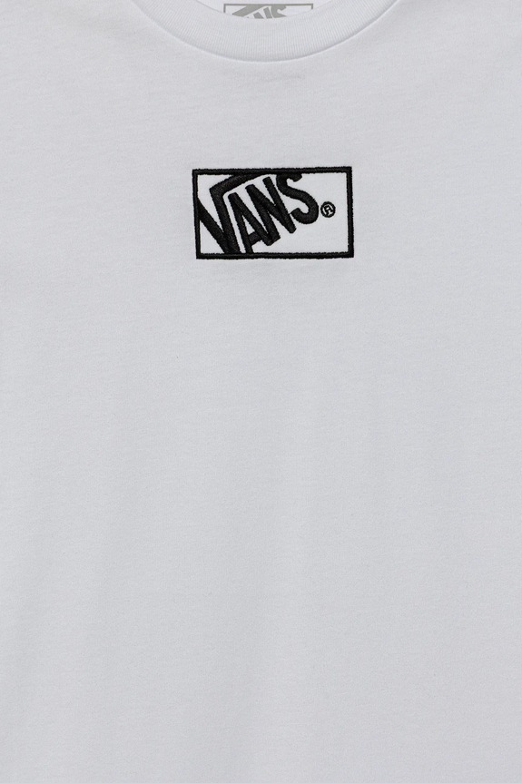 Chlapec Detské bavlnené tričko Vans BY BLOCKED BOX SS TEE VN000RBCWHT1 biela