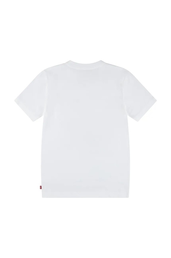 Levi's t-shirt dziecięcy RACE TO THE FINISH TEE 9EN609 biały AW25