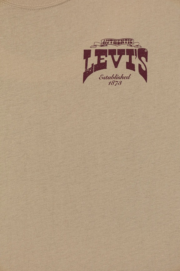 Αγορίστικα Παιδικό μπλουζάκι Levi's GALLOPING FREE TEE 9EN614 μπεζ