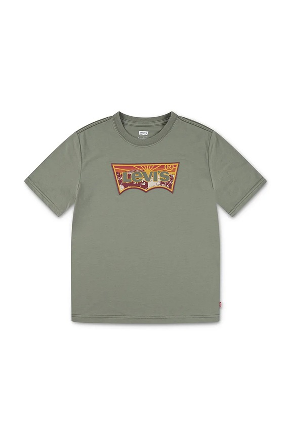 Levi's t-shirt dziecięcy SUNRISE DESERT TEE pozostałe zielony 9EN991