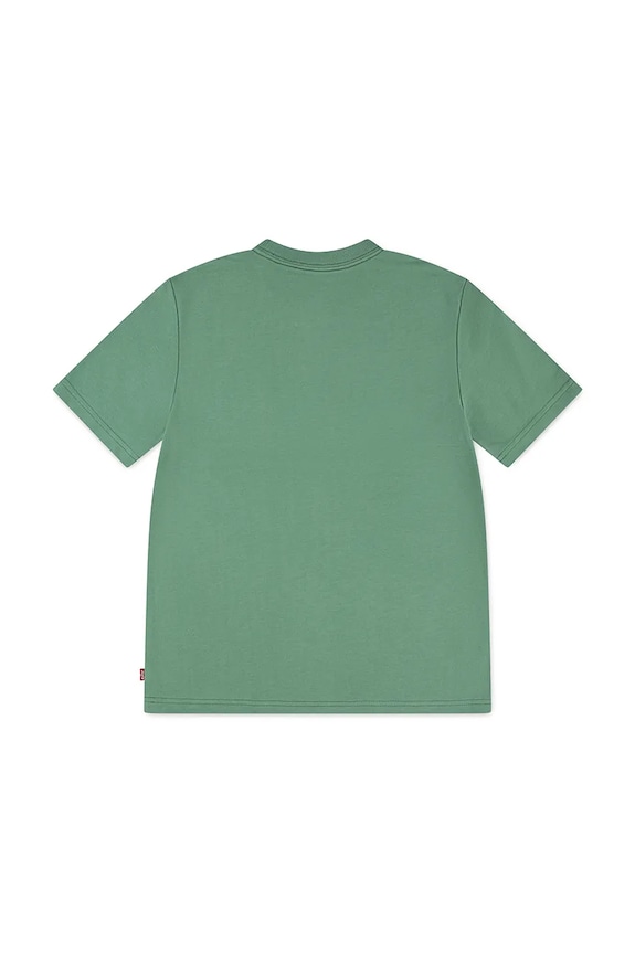 Levi's t-shirt dziecięcy STREAMLINE MONOGRAM TEE 9EP035 zielony AW25