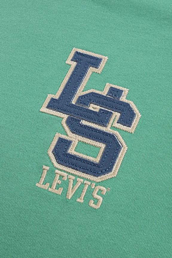 Chłopiec Levi's t-shirt dziecięcy STREAMLINE MONOGRAM TEE 9EP035 zielony