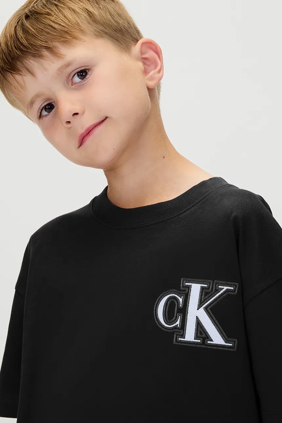 Otroška bombažna kratka majica Calvin Klein Jeans IB0IB02584.9BYA