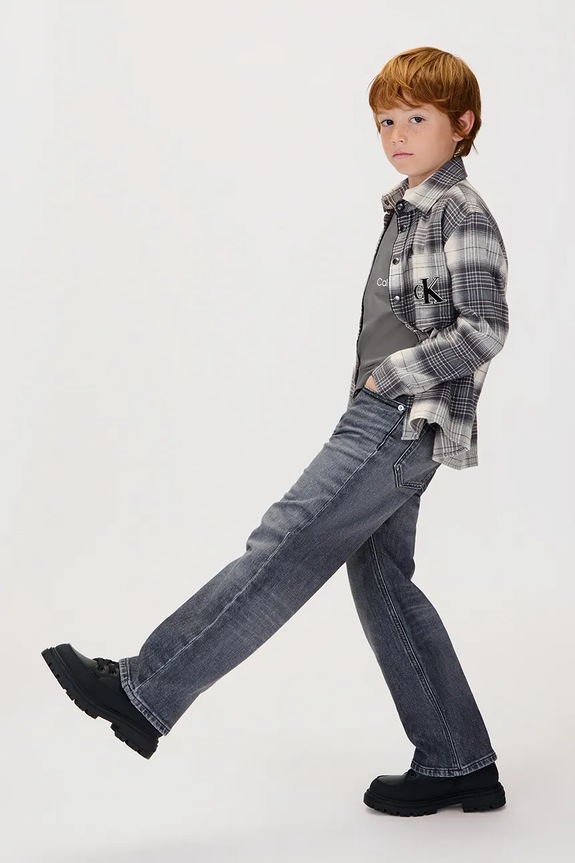 Dječja pamučna majica kratkih rukava Calvin Klein Jeans IB0IB02588.9BYA