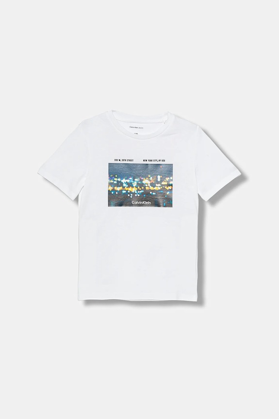 Calvin Klein Jeans tricou print alb IB0IB02630.9BYA