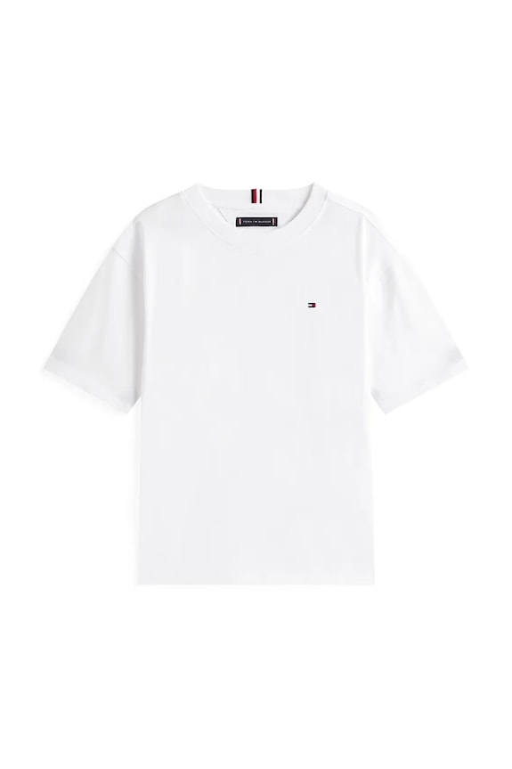 Tommy Hilfiger tričko detské bavlnené KB0KB09646.74.122.9BYA biela SS26