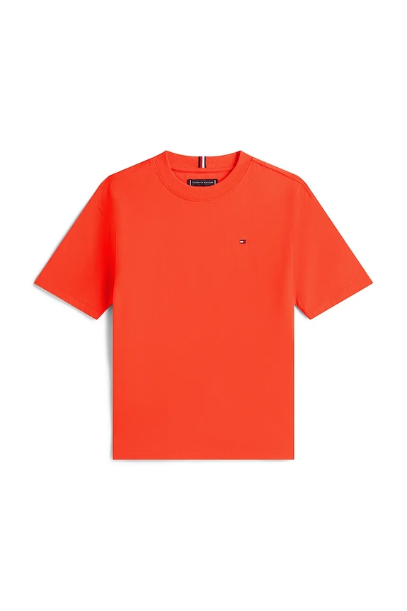Tommy Hilfiger tričko detské bavlnené KB0KB09646.74.122.9BYA oranžová SS26